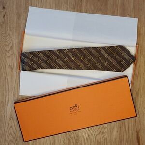 Hermes Men's Tie with Hermes Box